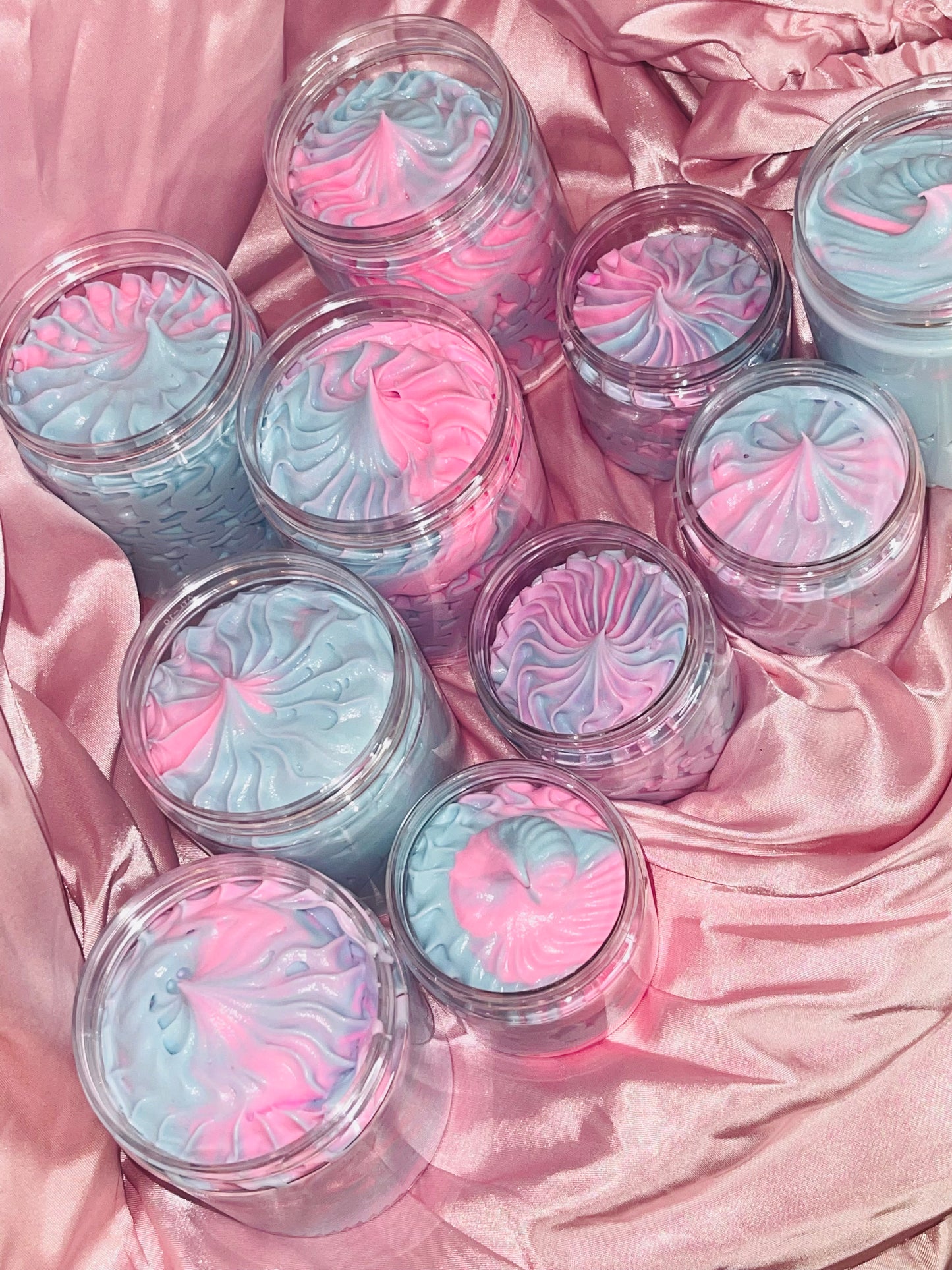 cotton candy scented whipped body butter