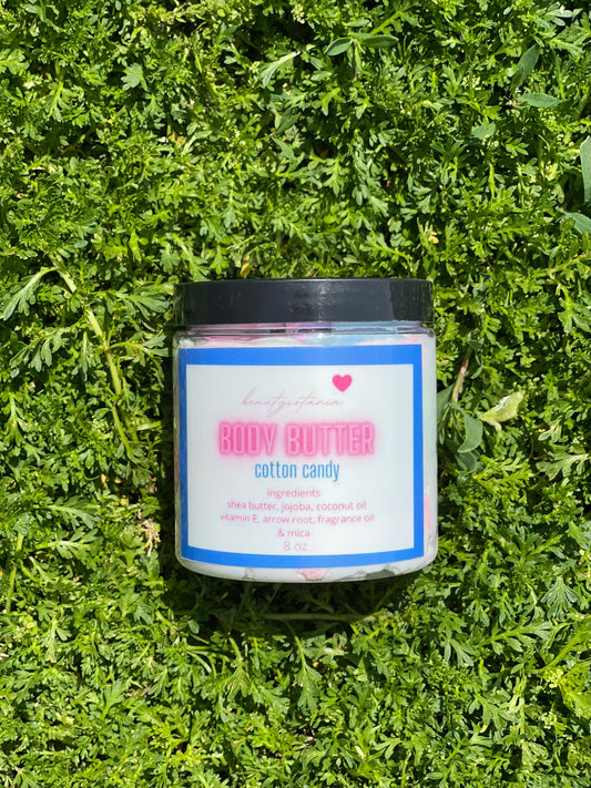 cotton candy scented whipped body butter