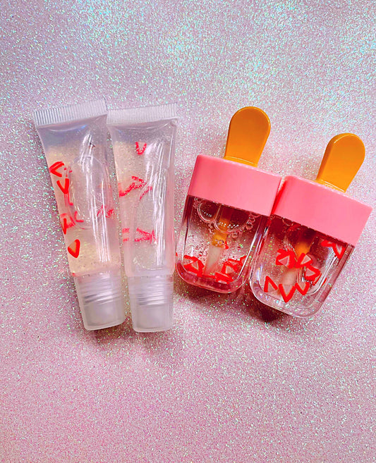 strawberry scented lipgloss bundle